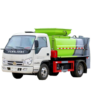 Foton thành phố nhỏ <span class=keywords><strong>3cbm</strong></span> chất thải thực phẩm nhà bếp xử lý chất thải mini bên tải xe tải rác - Product Image 1