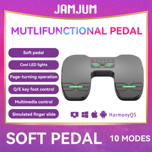 Pedal Inalámbrico para Pasar Páginas JAMJUM P2, Controlador de Partituras Manos Libres para Tablets - Product Image 1