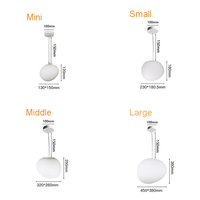 Lustre rond en verre Arica, luminaires pour escalier avec plusieurs pendentifs pour la maison, la villa, l'hôtel, le bureau, le salon