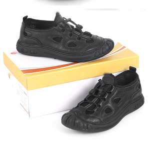 DFS0114 Chaussures de sport légères personnalisées pour la course à pied et la randonnée en cuir de vache véritable avec trous respirants - Product Image 6