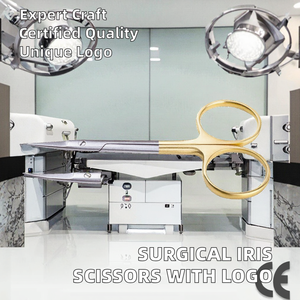 Tijeras Quirúrgicas para Iris Profesionales con Mango Dorado, Certificación CE, Logotipo Personalizado, Instrumentos para el Cuidado de la Salud - Product Image 2