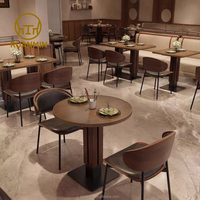 Chaises et tables de restaurant occidentales modernes et élégantes, meubles commerciaux durables pour restaurants, hôtels et industries de la restauration