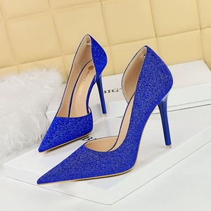 Sequin New Popular Design Night Club Party <b>Pumps</b> Fashion Bling <b>Glitter</b> Women Heels Sandals - Product Image 1