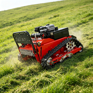 Tondeuse robot chenillée à essence <span class=keywords><strong>4</strong></span> temps de 550 mm avec télécommande pour la coupe de l'herbe et des broussailles sur les pentes - Product Image 3