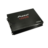 PISTOL GM-E1004 1200W 4 Kanal Amplifier Mobil Kelas AB 100W X4 RMS 4 Ohm Stereo Jangkauan Penuh
