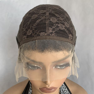 Péruque Frontale en Dentelle 13x1 100% Cheveux Humains Birmans Bouclés Afro 4 Pouces Courts #1B, Perruques Vierge <span class=keywords><strong>Boom</strong></span> African pour Femmes Noires en Gros - Product Image 5