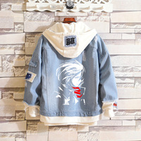 Fashionable denim jacket with hoodie 