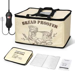 Faltbare Brotbox für Küchen pizza Elektrische Teigbox Brotteig-Proof box Erwärmung sauerteig mit Heizteig prüfer - Product Image 1