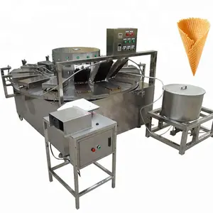 Máquina para hacer conos de helado, rollo de wafles, máquina de rollo de galletas y huevos