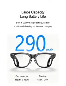 แว่นตาอัจฉริยะ SZBEISU W660 4K AI พร้อมกล้องเซ็นเซอร์ 20MP IMX388D ระบบกันสั่น 6 แกน วิดีโอ WiFi6 แปลภาษาได้ มาตรฐานกันน้ำ IP66 ผลิตจากโรงงาน OEM พร้อมส่ง - Product Image 4