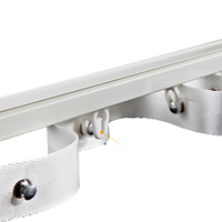 Rail de rideau intelligent ondulé serpentin de 3 cm, robuste, avec installation DIY, électrique, pour salons et chambres