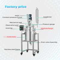 Cuve de réaction agitée en acier inoxydable personnalisable de 5L à 300L pour la fermentation biologique et la synthèse chimique en laboratoire et en pilote industriel