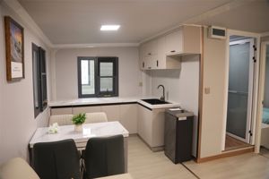 Maisons conteneurs 3 chambres, écologiques, préfabriquées, extensibles, modernes, de luxe, compatibles avec les centres commerciaux, panneaux sandwich en acier, mini-module, villa avec piscine - Product Image 3