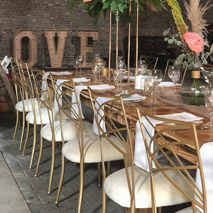 Venta al por mayor muebles con espalda cruzada comedor boda Chiavari camaleón silla cabeza plana antiguo <span class=keywords><strong>castillo</strong></span> silla Hotel boda banquetes al aire libre - Product Image 1