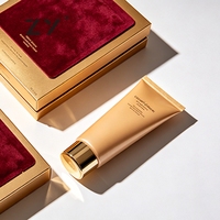 Fabricant de boîtes en papier cosmétiques de luxe personnalisées imprimées, pliables, pour soins de la peau, avec revêtement en flocage
