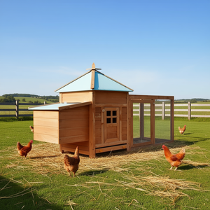 Gallinero Exterior de Madera de Cedro Marrón D0100HEXJ9V, Equipo para Cría de Animales - Product Image 2