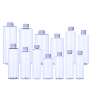250ml 300ml 500ML bottiglia di plastica a buon mercato trasparente bottiglia di plastica PET grandi bottiglie di plastica per bevande