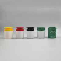 Contenants en plastique HDPE vides écologiques avec logo couleur personnalisé pour capsules de vitamines, pilules et comprimés