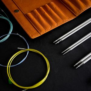 Lotus Yarns Premium Acero inoxidable PAMIR 5 "Juego <span class=keywords><strong>de</strong></span> <span class=keywords><strong>agujas</strong></span> <span class=keywords><strong>de</strong></span> tejer <span class=keywords><strong>circulares</strong></span> <span class=keywords><strong>intercambiables</strong></span> 10 pares <span class=keywords><strong>de</strong></span> <span class=keywords><strong>agujas</strong></span> Tis Light Smooth - Product Image 3