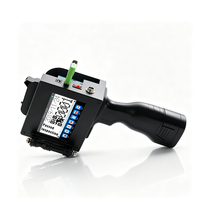 Imprimante jet d'encre portable rechargeable à écran tactile pour le marquage de la date de péremption sur cartons, bouteilles en plastique et emballages métalliques