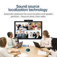 Haut-parleur sans fil de vidéoconférence sans fil de bureau de microphone Audio DSP de 360 degrés professionnel