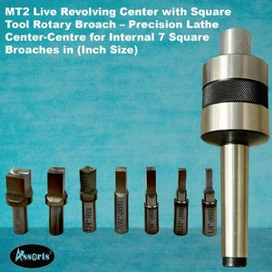 Assorts Rotary Broach <b>Tool</b> <b>Holder</b> With Square Broach Set Imperial 1/8 To 3/8 Inch Hss For Metalworking - Product Image 5