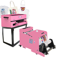 Mesin Cetak A3 33CM America Printers dengan Penggoyang Bubuk untuk Transfer DTF Kaos, Printer Pakaian XP600, Printer DTF