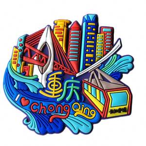 Aimant de réfrigérateur 3D personnalisé avec logo, aimant souvenir par sublimation, aimant souvenir personnalisé pour réf. - Product Image 1