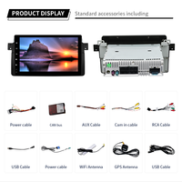 Lecteur multimédia de voiture Android 9 pouces GPS DVR DSP WIFI Navi Auto Radio pour BMW Série 3 E46 (1998-2005) M3(1998-2005)