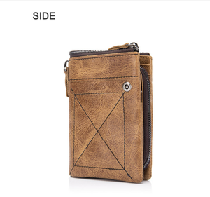 Portafogli in pelle da 14 <span class=keywords><strong>carte</strong></span> vintage con tasche bifold in pelle per uomo - Product Image 4