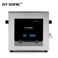 GT SONIC Nouveau Nettoyeur à ultrasons industriel électrique en acier inoxydable 304, 300W, 40KHz, dégraissant à eau chaude, avec minuterie et chauffage réglable