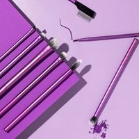Ensemble de 8 pinceaux de maquillage professionnels de précision pour les yeux Real Technique 1991, pinceaux plats et éventail, marque privée pour les cils