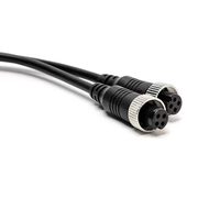 Connecteur rapide GX12 Y-Type 4 broches, un mâle deux femelles, faisceau de câbles, câble vidéo, prise aviation, capteur pour voiture (cuivre pur)