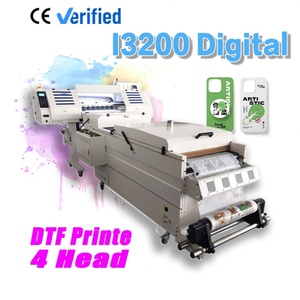 Impresora Automatizada de Alta Tecnología con 4 Cabezales DTF I3200 de 24 Pulgadas para Transferencia de Camisetas con Agitador de Polvo de Transferencia - Product Image 1