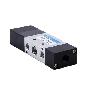 4A Series 5/2 Way Single Double Air Control Solenoid Coil 12-50mm Effective Area Air Control Pneumatic Valve