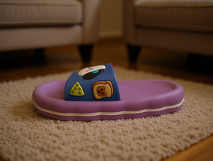 Pantofole Cartoon Viola Chiaro 24-35 con Suola Imbottita in EVA per Tutte le Stagioni, da Indossare in Casa - Product Image 2