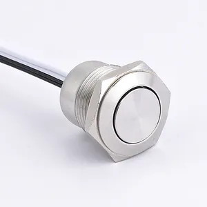 ELEWIND 16MM 19MM 22MM Stainless steel Micro-Travel Switch with 30CM wire push button switch