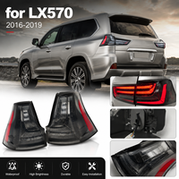 Pièces de rechange automobiles pour feux arrière LED LX570 2016-2019, feux arrière extérieurs et intérieurs, feux de freinage, clignotants, IP65
