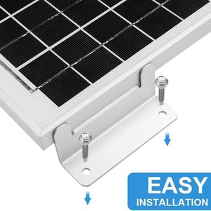 Soporte de montaje en Z para panel solar, 8 piezas con llave, aluminio anodizado para sistema solar de barco RV - Product Image 3