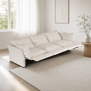 Sofá Reclinable Eléctrico con Cojín de Felpa, Perfil Bajo, Sofá Comprimido para Sala de Estar, Hotel, Oficina, Dormitorio - Product Image 1