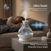Humidificateur ultrasonique compact HD160, diffuseur d'huiles essentielles de bureau, brumisateur portable pour la maison, le bureau et l'armoire