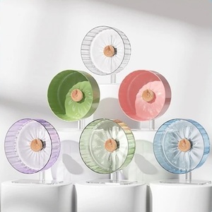 Đổi mới thiết kế cao cấp chất lượng Acrylic cho vật nuôi nhỏ cho chuột đồng guinea lợn tương tác chạy im lặng bánh xe đồ chơi - Product Image 6