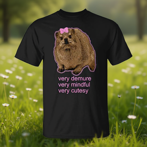 Demure Mindful And Cutesy Rock Hyrax <b>Daisy</b> <b>T</b>-<b>Shirt</b> - Product Image 3