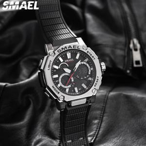 Reloj Deportivo Digital LED SMAEL 8047 para Hombre, Correa de Plástico, Resistente al Agua, Reloj de Cuarzo Digital de Moda para Hombre - Product Image 2