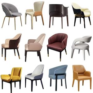 Sedia da Pranzo in Acciaio di Lusso Leggera per Hotel Casa Ufficio di Vendita Club Moderno Ristorante Sala Privata Caffetteria - Product Image 2