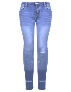 Phụ Nữ Mới Của Cộng Với Kích Thước Xà Cạp Ripped Mông Nâng Cao Eo Jeans/Womens Jeans Giá Rẻ/Womens Cộng Với Kích Thước Quần Jean