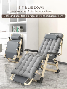 كرسي شاطئ مريح قابل للطي ومحمول للاستخدام الخارجي مع إطار فولاذي ونسيج شبكي - Product Image 6