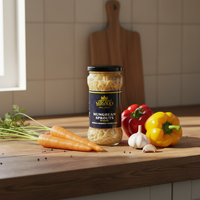 Nouvelle saison, germes de haricots mungo en conserve avec saveur naturelle de poire dans des bocaux en verre de 330 ml