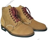 Nouvelles bottes classiques de haute qualité en cuir véritable à 100 %, style décontracté WW1 allemand M1866 pour hommes, 2024