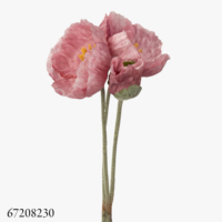 Fleurs artificielles, fausses plantes de pavot pour l'intérieur, décoration de centre de table pour mariage printanier, maison, bureau